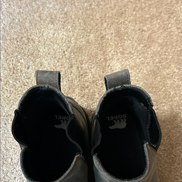 Sorel Charcoal Leather Ankle Boots - Picture 4 of 4